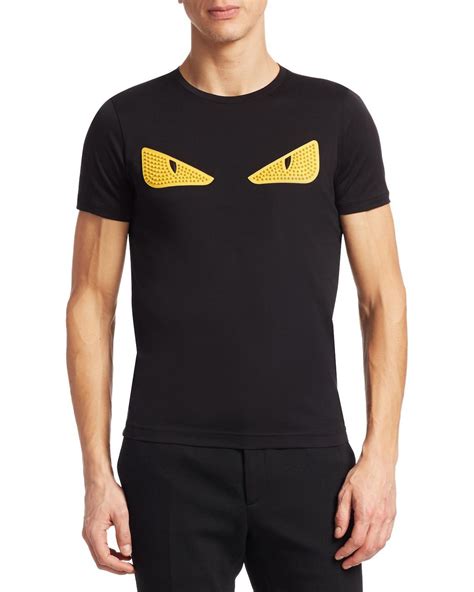 fendi eye tee|fendi embroidered t shirt.